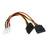 Cable De Molex Macho A 2 Sata Hembra