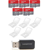 Tarjeta De Micro Sd Sandisk, 32gb/5 Pack/con Estuche