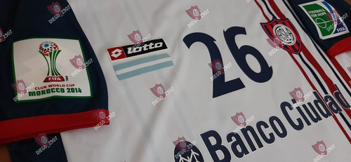 Camiseta San Lorenzo Blanca Mundial De Clubes 2014 Matos