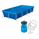 Kit Piscina 3000 Litros + Bomba Filtrante 110v 3.028 L/hr