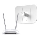 Kit Antena Ubiquiti Litebeam M5 Y Router Tp-link Tl-wr840n