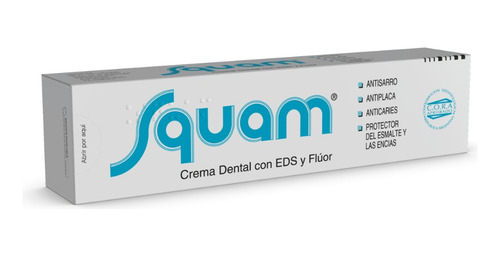 Pack X 6 Pasta Dental Squam Con Eds Y Flúor X 120 Gramos