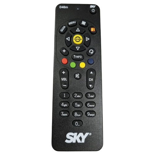 Controle Remoto Sky Digital Sky- Livre D40 Original Novo Top