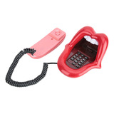 Teléfono Con Diseño De Lengua Grande Ar-5056 Color Rojo