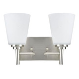 Aspen Creative 62113 2 Luz De Metal Mueble De Baño De Pared