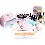 Kit Para Uñas Acrilicas + Esmaltado+ Gel + Foil