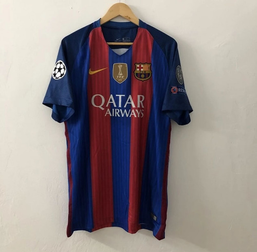 Jersey Fc Barcelona 2016-2017 Messi Parches Champions League