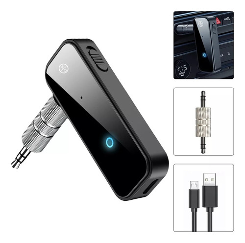 Transmisor 3.5mm Receptor Coche Bluetooth 5.0 Música Llamad