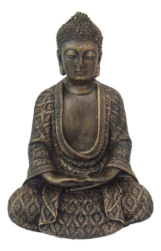 Buda Hindu Meditando Estatua Decorativa Sabedoria Marfin