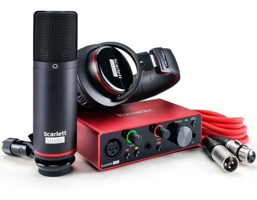 Focusrite Scsrlett  Solo Studio Pack 3rd Gen Combo Grabacion