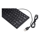 Mini Teclado Multimídia Com Fio Usb 2.0 78 Teclas Para Noteb