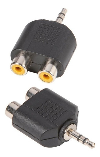 2 Adaptadores 2 Rca Hembra A M. Plug Macho Estéreo Adam Hall