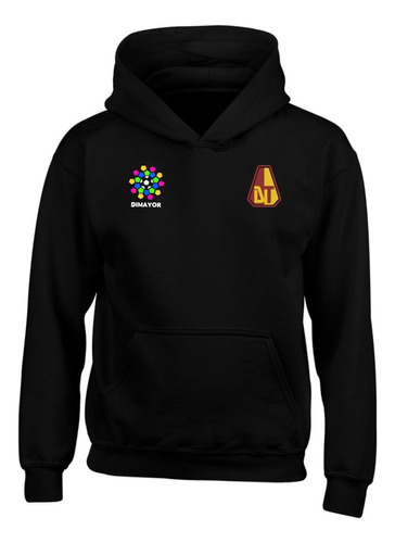 Buzo Capota Dep Tolima Hoodie Black Series