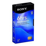 Video Cassette Vhs Sony 6 Hrs Premium