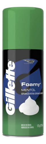 Espuma De Afeitar Gillette Foamy Mentol 175 Gr