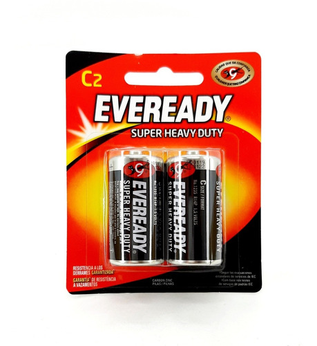 Pila -c- Eveready X2 Unid. (mediana) En Paso Del Rey