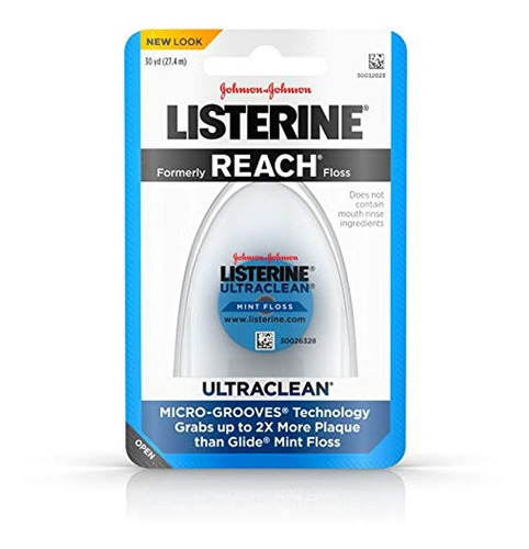 Listerine Ultraclean Dental Floss, Oral Care, Mint-flavored,