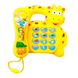 Brinquedo Telefone Infantil Musical Bebê Educativo Girafinha