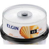 Cd-rw Mídia Virgem Gravável 700mb C/25 Unid Elgin