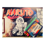 Juego Lona Lavable Para Pintar Y Lavar Naruto Anime Ninja