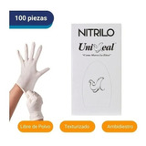 Guante Nitrilo Color Blanco Talla Mediana Uniseal