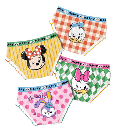 Calzoncillos Algodón Para Niños Sanrio Kawaii, 4 Piezas