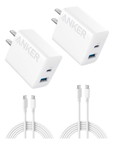 Paquete De 2 Cargadores Para iPhone Anker