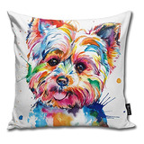 Fundas De Almohada De Arte De Perro Yorkshire, Fundas