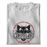 Remera Algodón Estampada Gato Skate Vinilo