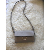 Bandolera Cartera Gris Forever 21 Hebilla Dorada