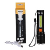 Linterna Fa-bx-p12 Rechargeable Zoom Flashlight With Cob+p50 Color De La Luz Blanco