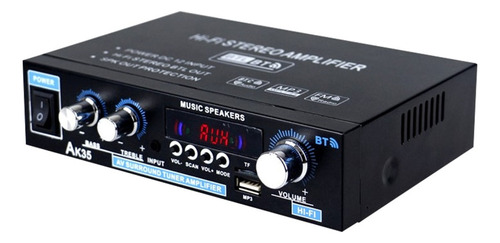 Amplificador De Audio Digital Ak35 800w De 2 Canales Bluetoo