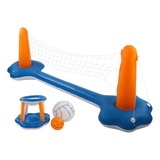 Set De Voleibol Inflable, Conjunto De Baloncesto De Piscina