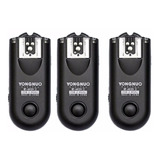 Set De 3 Disparadores Para Flash Yongnuo Rf603 Para Nikon