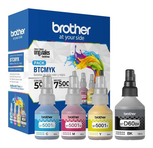 Pack 4 Tintas Original Brother Btcmyk