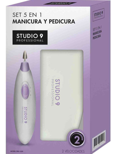 Set De Manicura Y Pedicura Studio 9professional 5 En 1