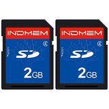 Paquete De 2 Tarjetas Sd Indmem, 2 Gb, Clase 4, 2 G, Slc S