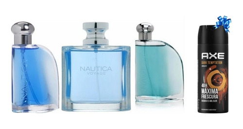 Paquete 100% Originales Nautica Blue + Classic +voyage 100ml