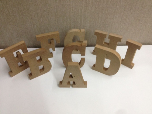 4 Letras 15cm + 18 Letras 10cm- Mdf 15mm