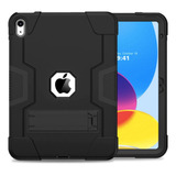 Funda Uso Rudo Negro Para iPad 10th Gen 10.9 2022 A2696 
