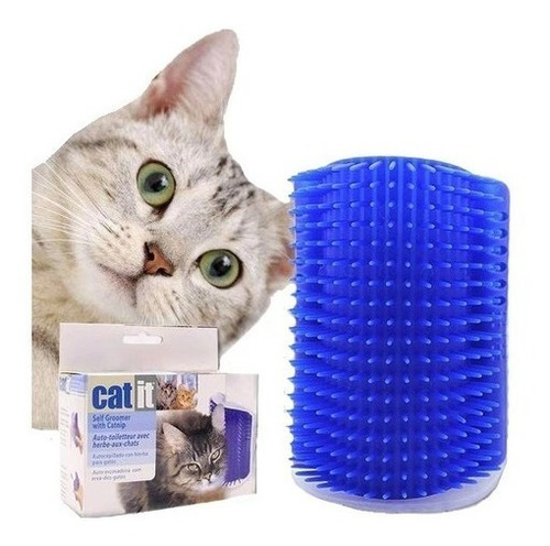 Rascador Esquinero Pared Para Gatos Cepillo Con Catnip Catit