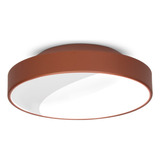 Luminária - Iluminação De Teto - Plafon Redondo Moderno 25cm Cor Cobre Voltagem Bivolt