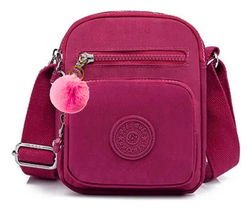 Bolsa Transversal Feminina Mini Bag Tiracolo Com Chaveiro 