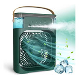 Mini Ar Condicionado Umidificador Ventilador Portátil Verde