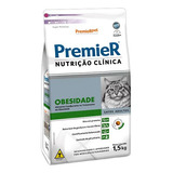 Premier Obesidade Ração Nutrição Clínica Gato Adultos 1,5 Kg