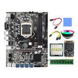 Placa Base Minera B75 Btc Lga1155, 8 Gpu, Usb A Pcie+msata S