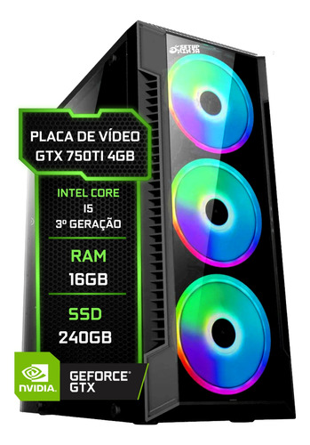Pc Gamer, Intel Core I5, Gtx 750ti 4gb. 16gb Ddr3, Ssd 240gb