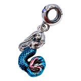 Charm Pulsera, La Sirenita, Sirena, Plata 925, Dije, Regalo