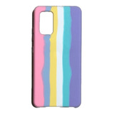 Case Capinha Aveludada P/ Galaxy A32 4g A325 Arco Iris Candy