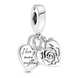 Charm Pandora Original Te Amo Más Que Nada Plata S925 Ale